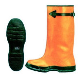 Rubber Slush Boots in Yellow, Size 12
